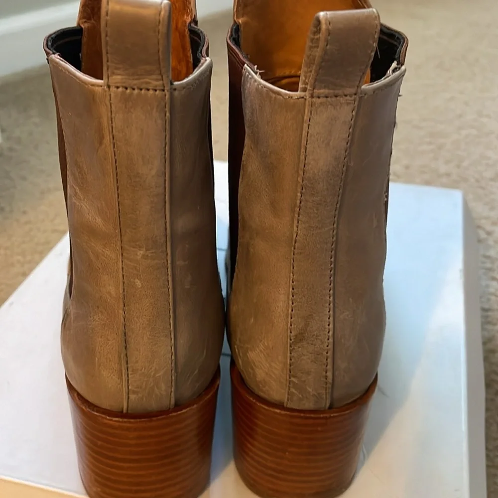 Seychelles Tan and Brown Ankle Boots - Picture 4 of 8